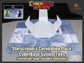 cyberbase tiles starscreams coronation plaza transformers movie starscream games toys 3d print model - Mito3D