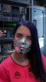 siberist maske siberpunk gelecek uac cadılar bayramı Kostüm oyunu kovid 19 pandemi moda 3d print model - Mito3D