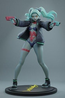 cyberpunk corredor ponta Rebecca sci fi futuro personagem 3dprint 3d figura jogos brinquedos 3d print model - Mito3D