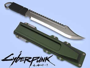 cyberpunk jackie welles knife cosplay 3d model print sword stl toys character games fan game art decoration accessories 3d print model - Mito3D