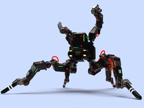 cyberpunk militech mt0d12 tête plate araignée bot robot drone 3d modèle impression jouets cosplay personnage jeux équipement boulon jeu accessoires 3d print model - Mito3D