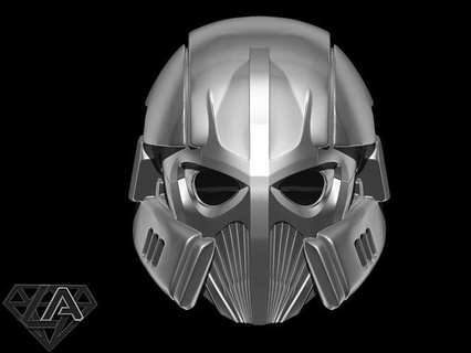 cyberwicking helmet skull cyber wiking skeleton airsoft cosplay mask robot star wars design metallic halloween atomic games toys game accessories 3d print model - Mito3D