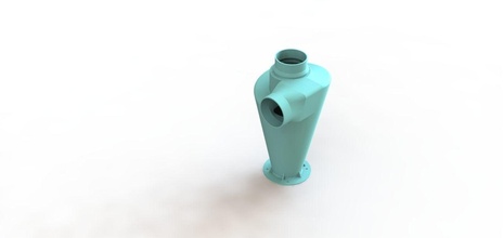 cyclone dust collector solidworks project art 3d print model - Mito3D
