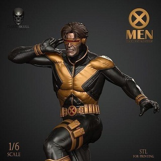 cyclops siyah kostüm 3d 3dmodel koleksiyon Toplamak x Men Tepegöz yazdırılabilir 3dprinting Sanat hayret heykeller 3d print model - Mito3D