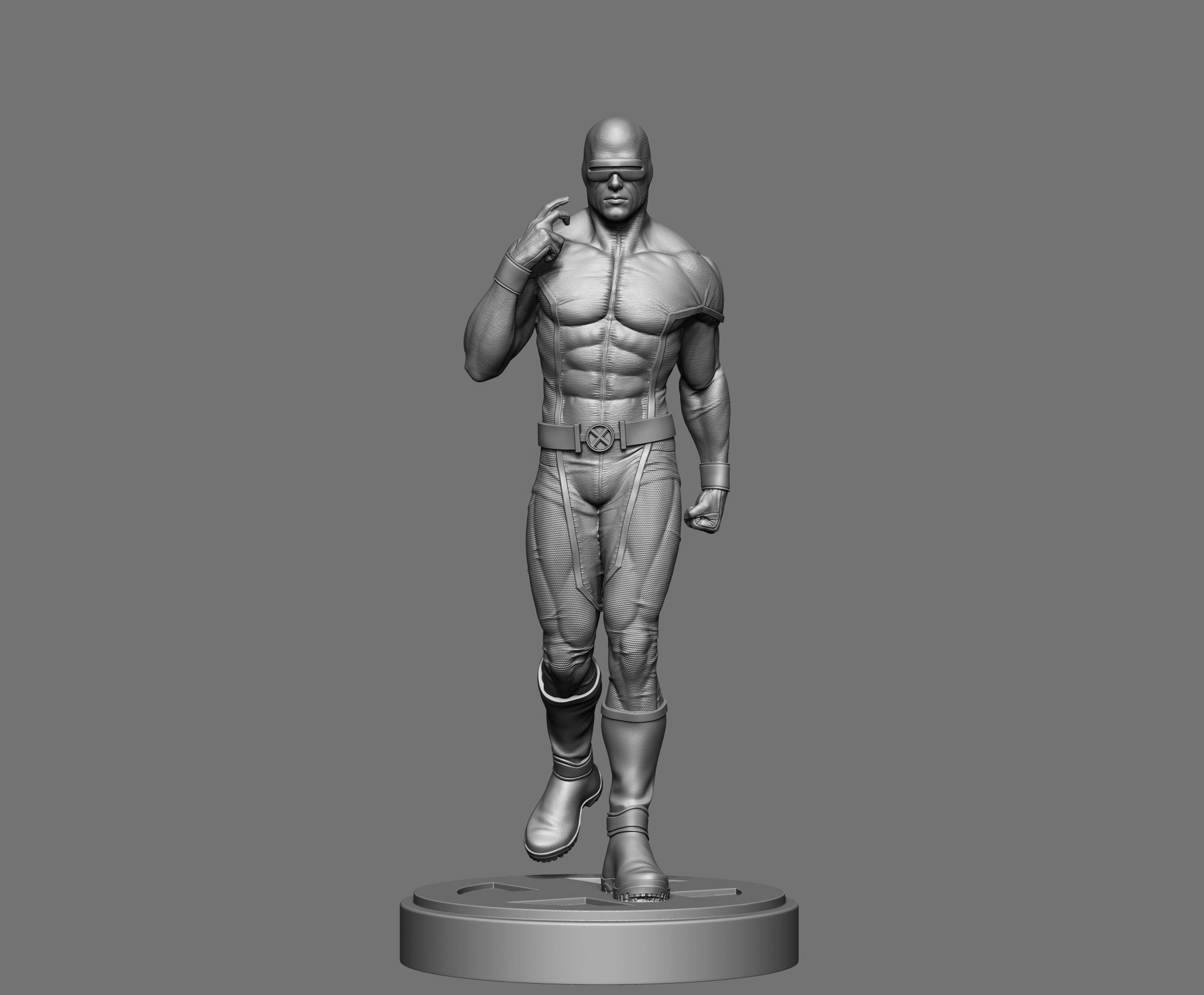 cíclope 35mm escala pose 4 figura x hombre héroe miniatura juego juguete súper tablero miniaturas repartidor hielo bestia maravilla gambito psylocke juggernaut glotón juegos juguetes 3D print model - Mito3D