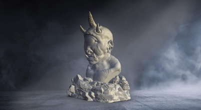 ciclope di stampa 3d art monster 3dprint leggere stampabile il rendering bestia fantasia creatura immaginaria la scultura testa corpo sculture 3d print model - Mito3D