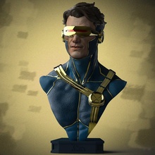 cyclops x-men bust sculpture art man men marvel comic sculptures 3d print model - Mito3D
