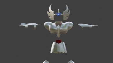 cygnus hyoga armatura zodiaco cavalieri anime santo seiya cosplay bronzo stoffa cosplayer stampabile giochi giocattoli 3d print model - Mito3D