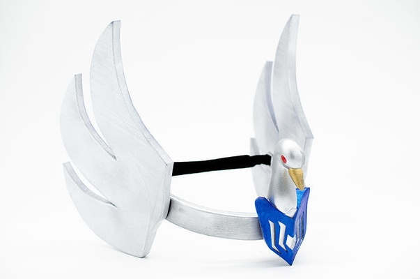 cygnus hyoga casco santo seiya 3d impresión armadura caballero cosplay japón saint seiya caballerosdelzodiaco pasatiempo anime manga serie rehuir fénix cisne ikki moda 3d print model - Mito3D