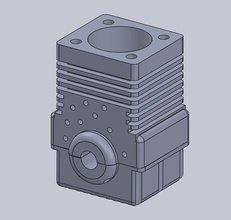 cylinder engine block technology equipment hobby diy automotive 3d print model - Mito3D