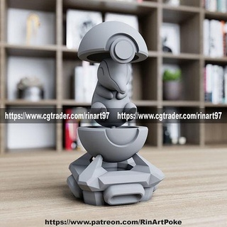 Cyndaquil pokebola pokemon juegos juguetes 3d print model - Mito3D