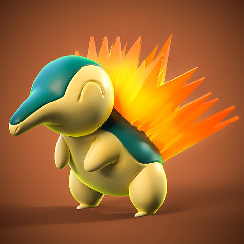 cyndaquil pokemon eevee vaporeon jolteon flareon espeon umbreon sylveon pikachu quilava typhlosion hisuiantyphlosion games toys 3D print model - Mito3D