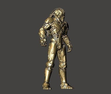 Cyrax sterblich kormbat 11 Cyborg mk11 hi poly stl Sektor kombat Mortal Kombat gameqraft Roboter 3d Drucken gedruckt Spiele Spielzeuge 3d print model - Mito3D