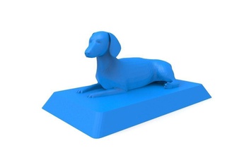 dachshund 3d impressão pronto modelo cão cachorro cachorrinho imprimível printready animal arte esculturas 3d print model - Mito3D
