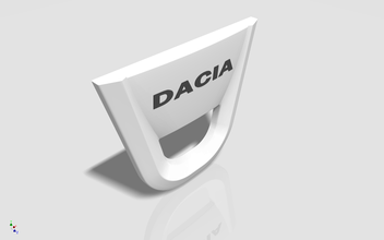 dacia-logo dacia logo vehicle 2012 art signs logos 3d print model - Mito3D