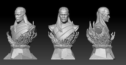 demone targaryen casa of drago fallimento 3d modello escultura digitale arte sculture 3d print model - Mito3D