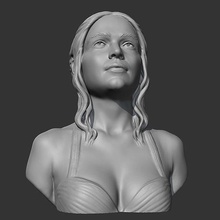 daenerys targaryen 3d print model character people human head portrait bust figure singer face statue sculpture girl woman female game art sculptures 3d print model - Mito3D