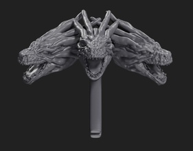 daenerys targaryen broche bijoux jeu of trônes mère dragons broches 3d print model - Mito3D
