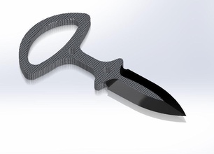 daga cuchillo dagas mano cocina arma casa comida 3d print model - Mito3D