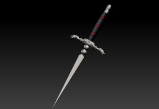daga of matrona arma espada cuchillo juego tronos guardia televisión serie agudo afilado tv game thrones cortar joya arte 3d print model - Mito3D