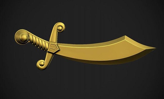 dagger printable sword knife blade weapon katana cutting sharp axe jewelry pendants 3d print model - Mito3D