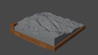 dahei Shan Berg Landschaft Vulkan Terrain Umgebung Natur Photogrammetrie Elevation Wissenschaft 3d print model - Mito3D