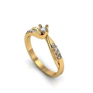 diamant bague bijoux brillant platine or luxe anneaux argent art conception mariage bijou imprimable engagement mode pendentifs 3d print model - Mito3D