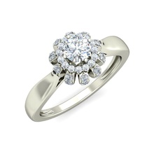 lg anello gioielli oro di diamanti prototipazione stampabile moda anelli 3d print model - Mito3D