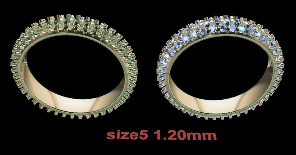 guloseima diamante infinidade banda size5 joalheria anel luxo ouro vintage moderno Antiguidade mulheres fêmea 3D print model - Mito3D