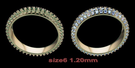 guloseima diamante infinidade banda size6 joalheria anel antiguidade vintage luxo masculino fêmea mulheres homens moda tendência argolas 3d print model - Mito3D