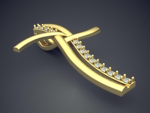 zierlich kreuz anhänger diamanten 1448 gold juwel schmuck ring ringe hochzeit engagement diamant brillant cad platin druckbar silber design 3d print model - Mito3D