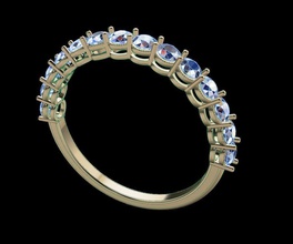 délicat diamant bande bague antique bijoux or blanc mode tendances gemme sterling engagement mariage brillant anneaux 3d print model - Mito3D
