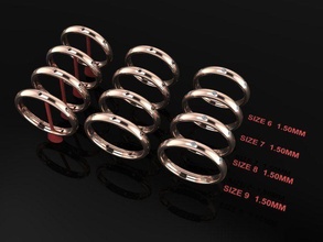 zierlich Unendlichkeit Diamant Band Ring Mode tragen mischen Größen einstellen Größe Schmuck Antiquität Trends 3d print model - Mito3D