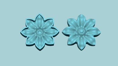 daisy flower - molding arrangement eva foam craft peva handcraft artisan mold special leaf artificial leaves printable ddaisy beauty hobby diy 3d print model - Mito3D