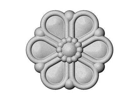 Gänseblümchen Blume Rosette Carving cnc Ornament Gips Formteile Linderung druckbar Antiquität aufwendig Anhänger geschnitzt Dekoration Muster geometrisch Kunst Formen Haus Dekor 3d print model - Mito3D