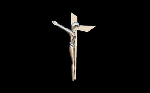 dali Cruz cristo san Juan la cruz espiritualidade ouro joalheria sagrado arte religião Sombrio Deus Páscoa silhueta velho pingentes 3d print model - Mito3D