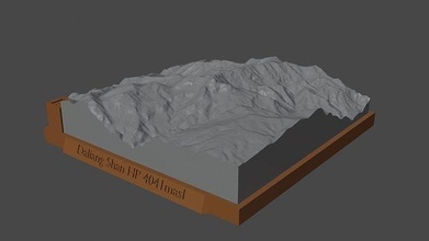 sofort Shan hp Berg Landschaft Vulkan Terrain Umgebung Natur Photogrammetrie Elevation Wissenschaft 3d print model - Mito3D
