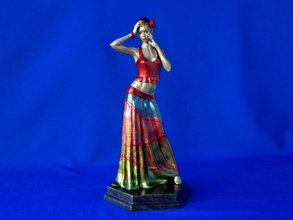 dancer flamenco woman sexy fashion sculpture performance people character body statue gipsy glamour pretty female dance figurine art sculptures apparel 3dprint decor 3d print model - Mito3D