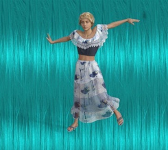 bailarín niña mujer Moda glamour bailando bonita sexy joven 3d print model - Mito3D