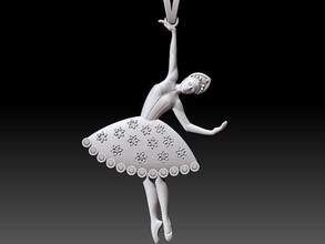 dansçı kolye gümüş altın yazdır moda güzellik takı yazdırılabilir kadin hanım kadın insanlar heykel şerit dans takılar kutup 3d print model - Mito3D