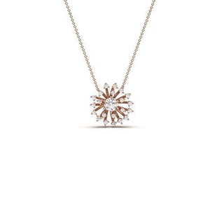 pissenlit diamant fleur pendentif bijoux pendentifs 3d print model - Mito3D