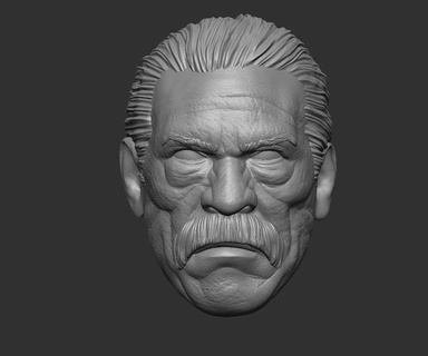 danny trejo - headsculpt action figures 3d print model toy toys games games toys character printable figure actionfigure 3dprint head  3d print model - Mito3D