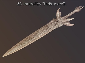 Dante şeytan kılıç 5 dmc5 Kostüm oyunu destek kostüm Virgil dmcv değerli taş bıçaklı silah hobi kendin yap 3d print model - Mito3D
