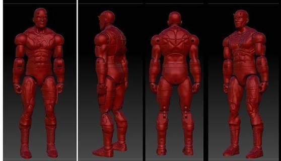 daredevil articulated action figure - demolidor toy miniature actionfigure marvel dc sculpture character3d figurines miniatures games toys character military hobby diy 3d print model - Mito3D