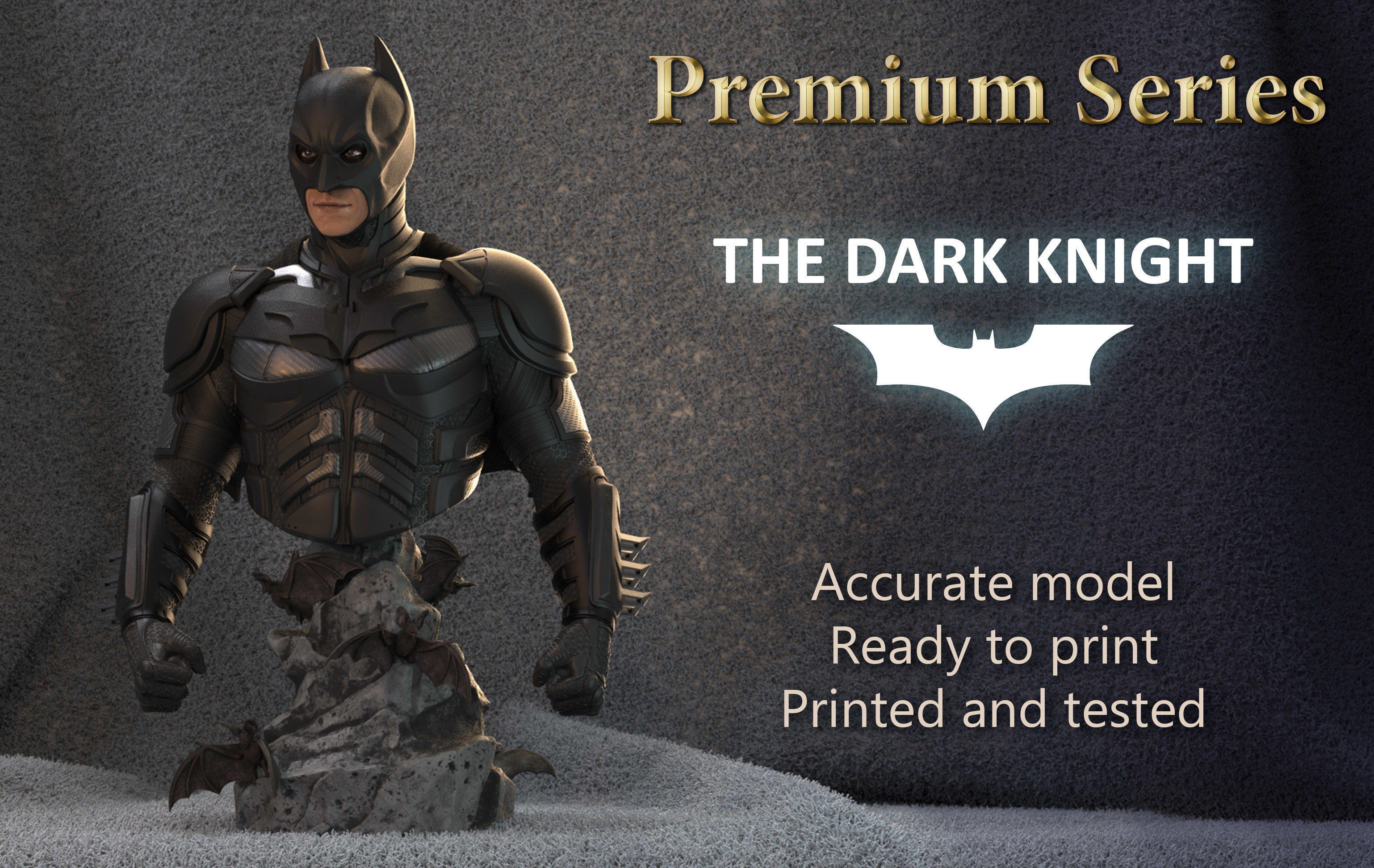 dark knight bust 3D Print Details