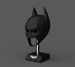 karanlık şövalye kukuletası 3d dosyalar yükselir batman maske bruce wayne nolan hıristiyan balya dc çizgi roman süpermen büst oyunlar oyuncaklar 3d print model - Mito3D