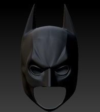 karanlık şövalye yükselir batman kukuletası kara kask maske kostüm oyunu dc joker yarasa adam süper kahraman yazdır zırh görüntüle ayakta durmak oyunlar oyuncaklar 3d print model - Mito3D