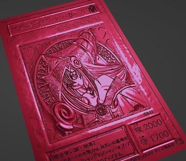 sombre magicien girl card yugioh yugiohcard darkmagiciangirl yugi mage noir art sculptures 3d print model - Mito3D