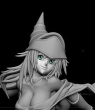 Sombrio mágico menina yugioh 3d impressão anime Magia resina fdm cavaleiro fada imprimível bruxa chapéu cruzado feitiçaria arte esculturas 3d print model - Mito3D