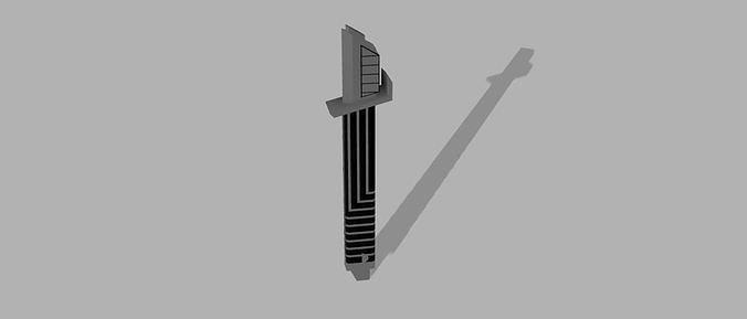 dark saber star wars mandalorian bobafett jedi sci fi space war laser weaponry art 3d print model - Mito3D
